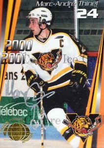 2000-01 Victoriaville Tigres Autographed #9 Marc-Andre Thinel
