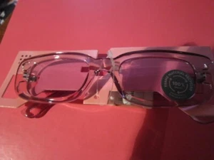 SIX Ovale Sonnenbrille in transparenter Optik lila NEU Fun Glamour Party Disco - Bild 1 von 2