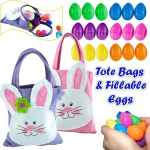 Easter Gift Bags Fillable Eggs Felt Bag, Egg Hunt Party Treat Bag, Goodie Bags - Picture 1 of 71