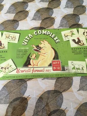 Ancienne Tole Lithographiée Agricole Alsace  - Photo 1/4