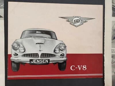 JENSEN C-V8 BROCHURE RARE EARLY COMPLETE WITH AUTO CAR/MOTOR ROAD TEST ETC Foto 1 de 4