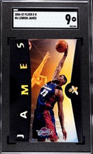 LEBRON JAMES SGC 9 2006-07 FLEER E-X #6 CLEVELAND CAVALIERS