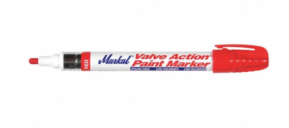 Markal Valve Action Paint Marker Red Mrk96822 434-96822