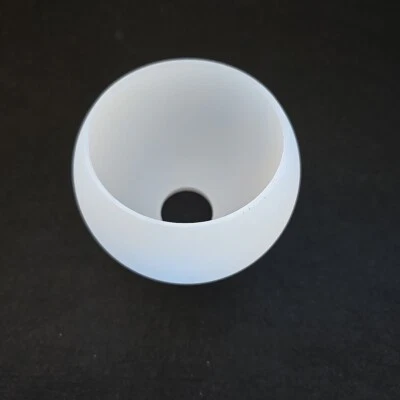 Lampenschirm E14 Ersatz Glas weiß matt Maße Ø100mm Hö 80mm Loch 30mm Kugel Glas - Bild 1 von 4
