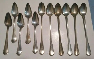 Lote de 6 vajilla plateada de té helado ONEIDA COMMUNITY y 5 cucharas de té AA - Imagen 1 de 7