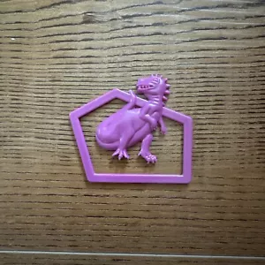 Vintage Lisa Frank School Sidekicks Designer Dinosaur Paper Clip Hot Pink 1989 - Picture 1 of 4