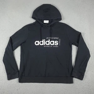 Adidas Sweater Boys XL Black Casual Pullover Hoodie Sweatshirt Kids - Picture 1 of 10