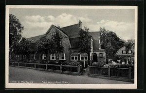 Möser b. Magdeburg, Gasthof Krug zum grünen Kranz, Ansichtskarte - Picture 1 of 2