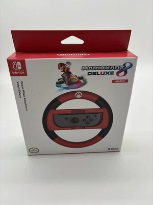 Nintendo Switch Deluxe Wheel Attachment - Mario Kart 8 Mario - New & Sealed - Image 1 of 2