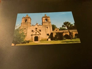 San Antonio, Texas ~ Mission Concepcion - Unposted Vintage  Postcard - Picture 1 of 2