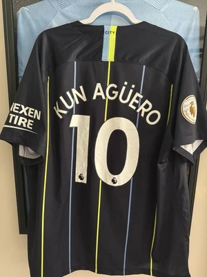 Camiseta Manchester City Sergio Agüero 18/19 Tercera Versión Aficionado Premier League XXL Foto 1 de 4