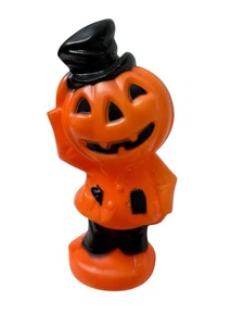 Halloween Blasform Jack O Laterne Kürbis Vogelscheuche 14" Made in USA ohne Licht - Bild 1 von 8