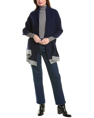 Envoltura de cachemir azul para mujer Portolano Foto 1 de 3