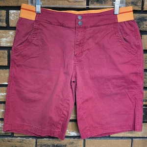 Rab Womens Red And Orange XL UK 16 Zawn Shorts Hiking Climbing Stretch Outdoor - Picture 1 of 11