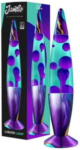 Bellissima Lampada 16" - Teal con Cera Viola - Marmo Indaco, Rilassante Liquido Luce... - Foto 1 di 8