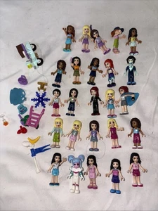 LEGO Friends Minifigure Lot of 25 plus accessories  - Picture 1 of 6