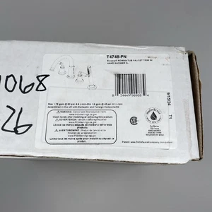 Delta T4748-PN Bowery Roman Bañera Grifo Borde 2 Manijas con Ducha de Mano 2L - Níquel - Imagen 1 de 4