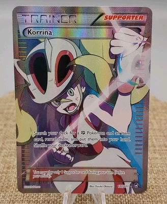 Korrina (111 Full Art) 111/111 XY - Furious Fists Holo Pokemon Card LP Excellent - Image 1 of 4
