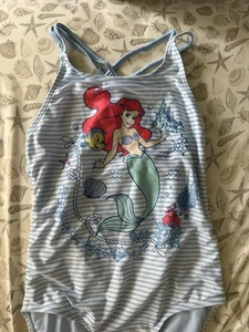 Gebrauchter Arielle Flunder kleine Meerjungfrau Badeanzug Badeanzug Mädchen Large 10/12 - Bild 1 von 6