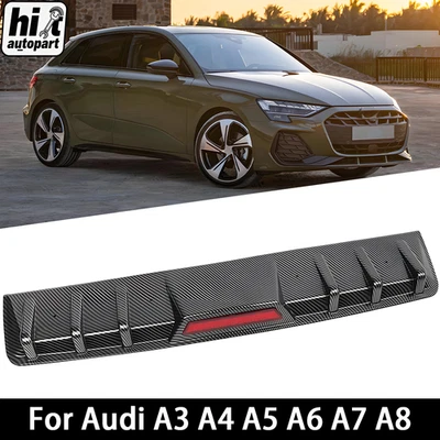 Difusor de parachoques trasero de carbono para Audi A3 A4 A5 A6 A7 A8 Foto 1 de 4