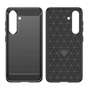 Samsung Galaxy A56 5G Handyhülle – Carbon-Faser Optik Silikon  Cover Schutzhülle - Bild 1 von 5