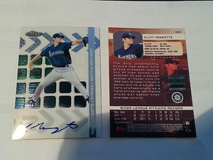 2002 Topps Finest Certified Autograph Issue Clint Nageotte, Seattle Mariners RC