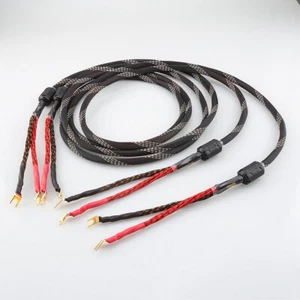 Western Electric OCC Altavoz HiFi Cable Cable Cable Cable y Terminales de Enchufe de Pala Banana - Imagen 1 de 8