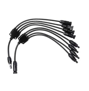 1 Pair Y Type 4 Branch F&M Solar Panel PV Connector Cable Wire Splitter - Picture 1 of 11