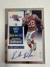 2016 Contenders Draft Picks College Bowl Ticket /99 Kenneth Dixon Rookie Auto RC