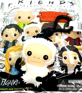 Friends TV Show Marcel Ross Monkey Figural Bag Clip 2" Keychain - Picture 1 of 2