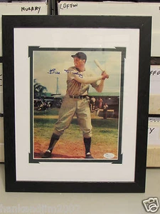 Bill Dickey d'1993 Autographed 8x10 Photo Doubled Mat in Frame JSA - Picture 1 of 3
