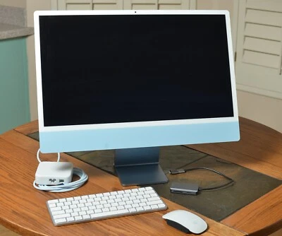 Apple iMac with Apple M1 Chip with 8-core CPU 24-inch 8GB RAM 512GB SSD Storage - Image 1 of 2