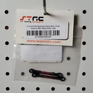 ST Racing ST7018-55R RED Aluminum Suspension Push-Rods w/Delrin Ends (2) - Picture 1 of 1