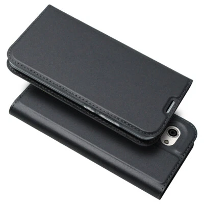 For Sharp AQUOS R Compact SHV41 Leather Flip Wallet Phone Case Protector Cover - Image 1 of 4