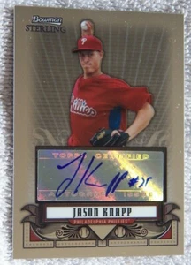 Philadelphia Phillies Jason Knapp Signed 2008 Bowman Sterling Card Auto - Picture 1 of 1