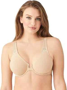 Wacoal X1705 Soft Embrace Front Close ungepolsterter ungefütterter T-Back BH, sand, 36B - Bild 1 von 3