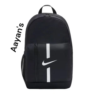 Nike Academy Team Unisex Backpack - Black/Black/White (DA2571-010 - Picture 1 of 4
