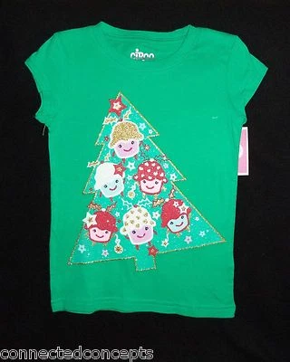 Lote de 4 Camisetas Navidad Niñas Manga Corta de Circo (TALLA XSmall 4/5) ¡NUEVAS! Foto 1 de 4
