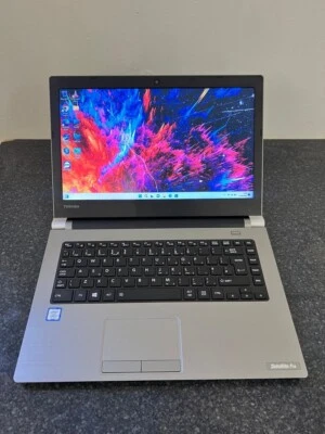 Toshiba Tecra A40 Laptop Windows 11 14" FHD Intel i5 7200U 8GB 256GB SSD HDMI - Image 1 of 4