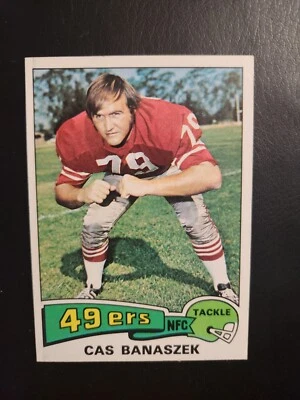 CAZ BANASZAK  1975 TOPPS  #248 49ERS TACKLE - Image 1 of 2