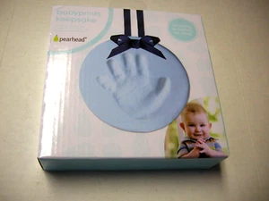 Pearhead Blue Baby Handprint Ornament, No Mixing, Baking Or Mess, Brand New - Picture 1 of 1