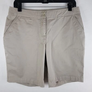 Tommy 32x9 Bahama Shorts Womens 6 Tan Mid Rise Bermuda Walking Shorts - Picture 1 of 11