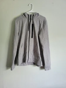 Member's Mark Gray Hoodie Men's XL Full Zip Fleece Jacket w/ Pockets NWOT - Picture 1 of 7
