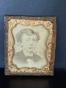 1850er Jahre Daguerreotypie Foto eines hübschen Mannes, klein - Bild 1 von 4