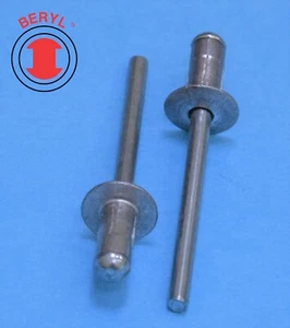 Remache ciego de agarre múltiple de alta resistencia 3/16""X0.626"" aluminio/acero (50 piezas) TM615 - Imagen 1 de 3