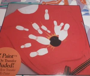 BOWLING Applique + Paint Wearable Art Kit Metallic Fabric Iron-On Innovations - Picture 1 of 1