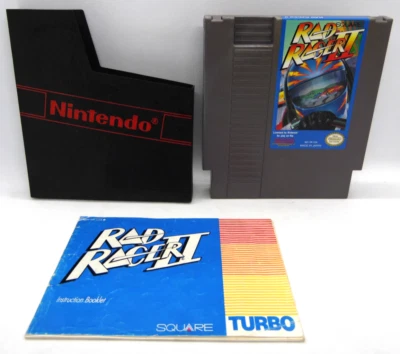 Rad Racer II Nintendo NES Authentic Cartridge Manual + Dust Jacket Tested Workin - Image 1 of 4