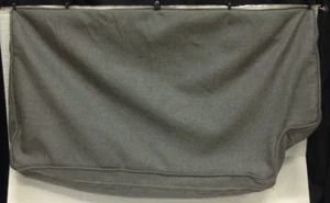 Pottery Barn sofa L/S Notch BACK pillow double piped SLIPCOVER Basketweave Slub - Picture 1 of 4