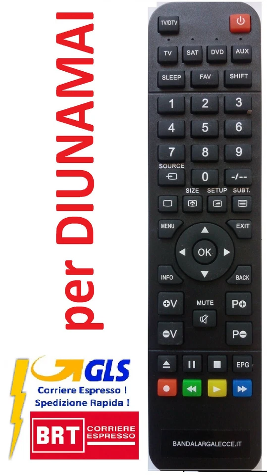 Telecomando per DIUNAMAI selezionare il MODELLO arriva già pronto - Immagine 1 di 1