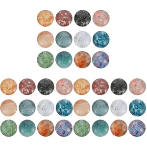 3 Pieces Kühlschrankmagnet Aus Marmor Abziehbilder Marmorglas-Cabochons - Afbeelding 1 van 12